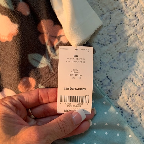 NWT girls 6M Carters 3 piece outfit fall/autumn - Picture 4 of 6